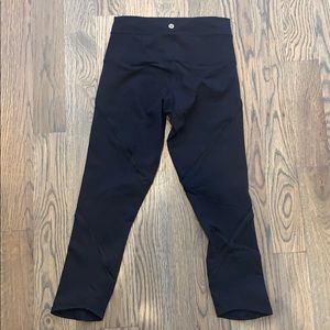 Lululemon capri leggings with leg detail